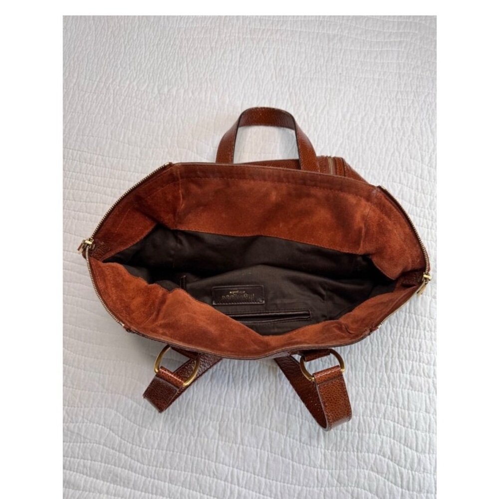 Yves Saint Laurent Downtown bag in brown patent leather - Picture 9 of 14